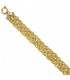 Armband breit 375 Gold Gelbgold diamantiert 20 cm Goldarmband.