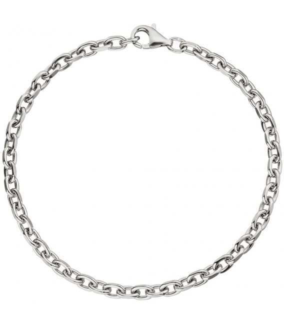Ankerarmband 925 Sterling Silber diamantiert 21 cm Armband Silberarmband.