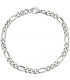 Figaroarmband 925 Sterling Silber diamantiert 21 cm Armband Silberarmband. Bild 2