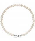 Halskette Perlenkette Unendlichkeit Süßwasser - 48933