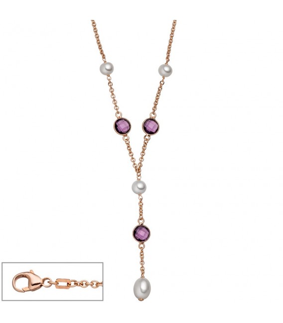 Collier 925 Silber rotgold - 4053258319680