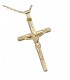 Anhänger Kreuz 585 Gold Gelbgold Kreuzanhänger Goldkreuz mit Jesus.