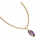 Anhänger 585 Gold Gelbgold 1 Amethyst lila violett Goldanhänger. Bild 3