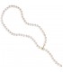 Perlenkette mit Süßwasser Perlen Clip und Endteil aus 585 Gold Länge variabel.
