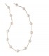 Collier Perlenkette 585 Gold Gelbgold mit Süßwasser Perlen 45 cm Halskette Kette.