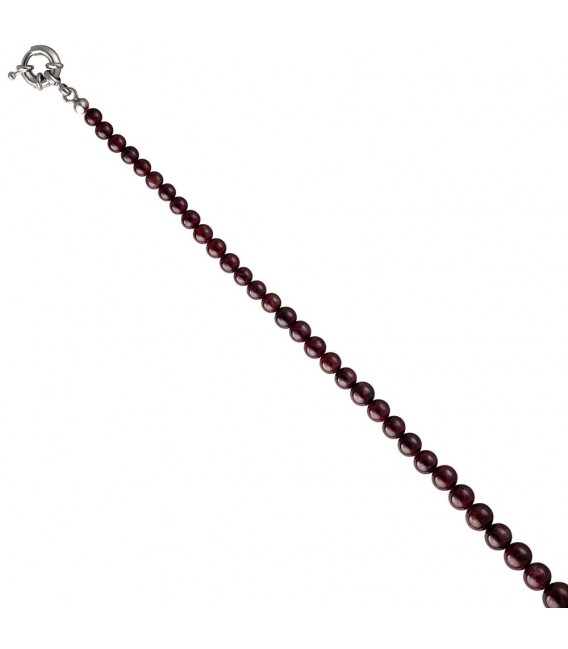 Halskette Edelsteinkette Granat Verlauf 45 cm Kette.