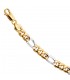 Figarokette 333 Gelbgold Weißgold bicolor 50 cm Gold Kette Halskette Goldkette. Bild 3