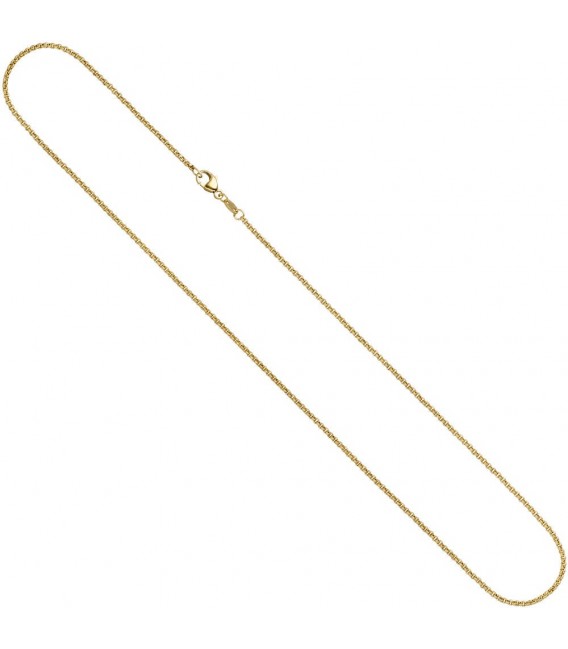 Erbskette 333 Gelbgold 1,5 mm 38 cm Gold Kette Halskette Goldkette Karabiner.