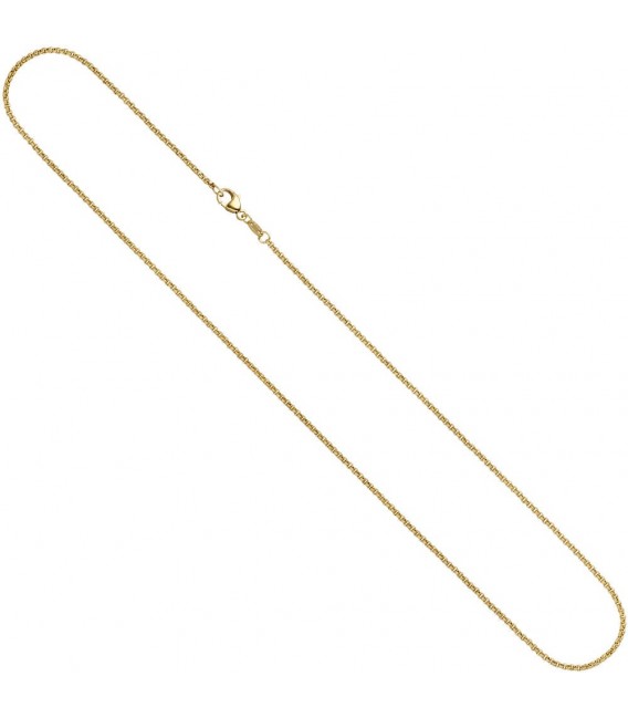 Erbskette 333 Gelbgold 2,5 mm 45 cm Gold Kette Halskette Goldkette Karabiner.
