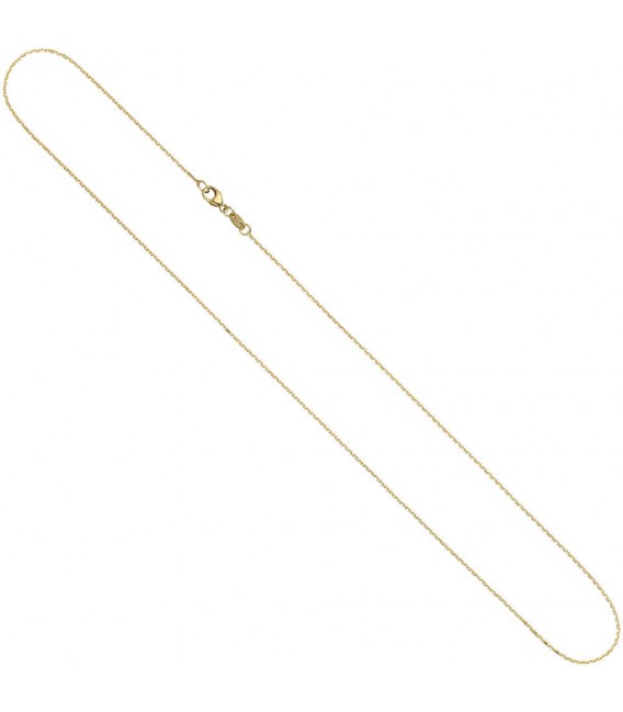 Ankerkette 585 Gelbgold diamantiert 0,6 mm 42 cm Gold Kette Halskette Goldkette.
