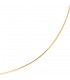 Halsreif 585 Gelbgold Weißgold beidseitig tragbar 45 cm Gold Kette Halskette.