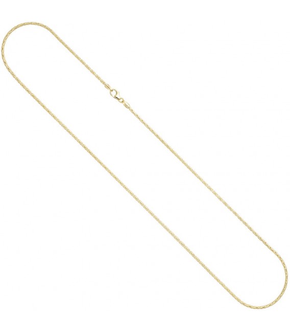 Kobrakette oval 333 Gelbgold 1,7 mm 42 cm Gold Kette Halskette Goldkette.