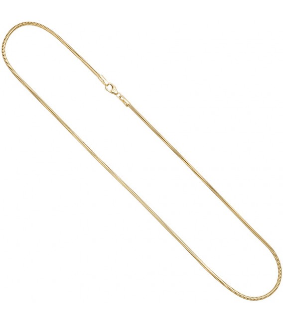 Schlangenkette aus 333 Gelbgold 1,9 mm 42 cm Gold Kette Halskette Goldkette. Bild 3