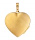 Medaillon Herz für 2 Fotos 925 Silber gold vergoldet Anhänger zum Öffnen.