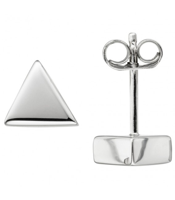 Ohrhänger dreieckig 925 Sterling Silber Ohrringe Ohrstecker Dreieck.