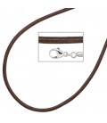 Collier Halskette Leder braun - 35422