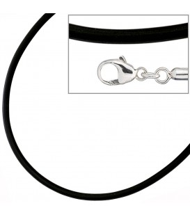 Halskette Kautschuk schwarz mit - 4053258103555