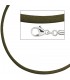 Collier Halskette Seide oliv - 4053258104323