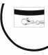 Collier Halskette Seide schwarz - 4053258104330