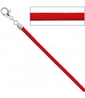 Collier Halskette Seide rot - 32895
