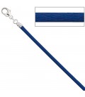 Collier Halskette Seide blau - 35413