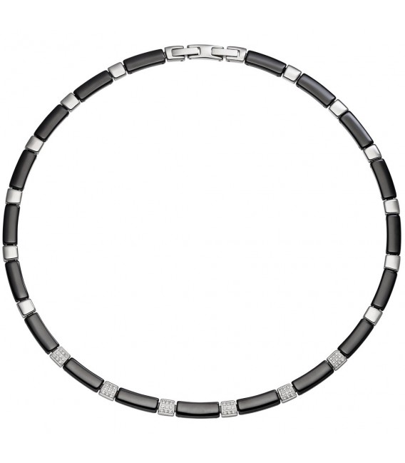 Collier Halskette aus schwarzer - 4053258308424