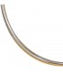 Halsreif 5-reihig bicolor vergoldet 45 cm Halskette Kette Silberkette Statement.