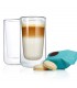 Blomus Thermo Gläser Latte-Macchiato-Gläser NERO 2-teiliges Set.