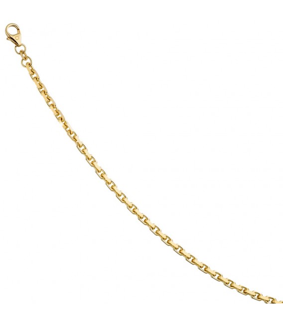 Ankerarmband 333 Gold Gelbgold diamantiert 19 cm Armband Goldarmband.