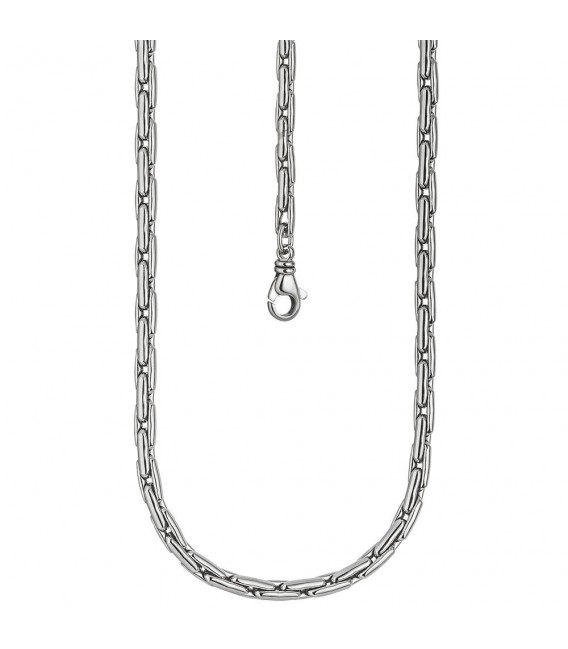 Halskette Kette 925 Sterling Silber rhodiniert 45 cm Silberkette Karabiner.