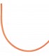 Collier Halskette Seide orange 42 cm, Verschluss 925 Silber Kette.