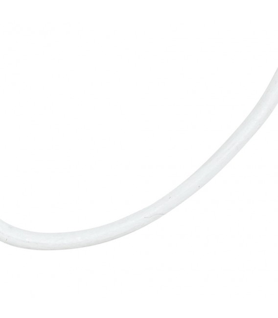 Leder Halskette Kette Schnur weiß 100 cm.