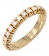 Damen Ring 585 Gold Gelbgold 13 Diamanten Brillanten 0,50ct. Goldring.