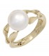 Damen Ring 585 Gold Gelbgold 1 Süßwasser Perle Goldring Perlenring.