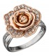 Damen Ring Blume Rose - 4053258304945