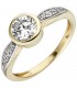 Damen Ring 375 Gold - 4053258331873
