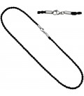 Halskette Kette Nylonkordel schwarz - 48812