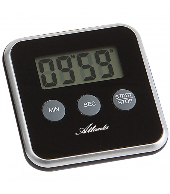 Atlanta 239/7 Kurzzeitmesser Atlanta digital schwarz mit Magnet Küchen Timer