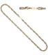Halskette Kette 585 Gold Gelbgold Weißgold bicolor 50 cm Goldkette Karabiner - Bild 1