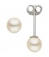 Ohrstecker 925 Sterling Silber 6 Süßwasser Perlen Ohrringe Perlenohrringe - Bild 2