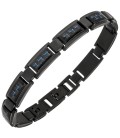 Armband Edelstahl schwarz beschichtet - 50676