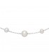 Collier Halskette 925 Sterling Silber mit 21 Süßwasser Perlen Kette 48 cm - Bild 2