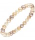 Armband mit Süßwasser Perlen multicolor 19 cm Perlenarmband elastisch - Bild 1