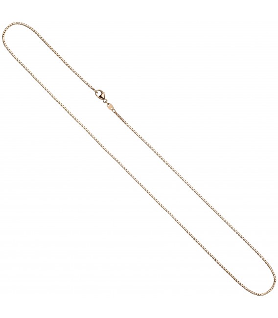 2 mm 45 cm Kette Halskette Rotgoldkette - Bild 1