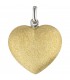 Anhänger Herz 925 Sterling Silber bicolor vergoldet eismatt Herzanhänger - Bild 1