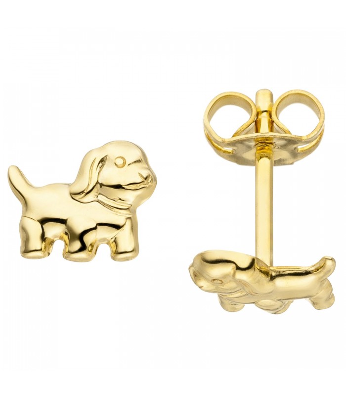 Gold & - Ohrstecker 50421 333 Uhren Paradies Gelbgold Schmuck - Hund