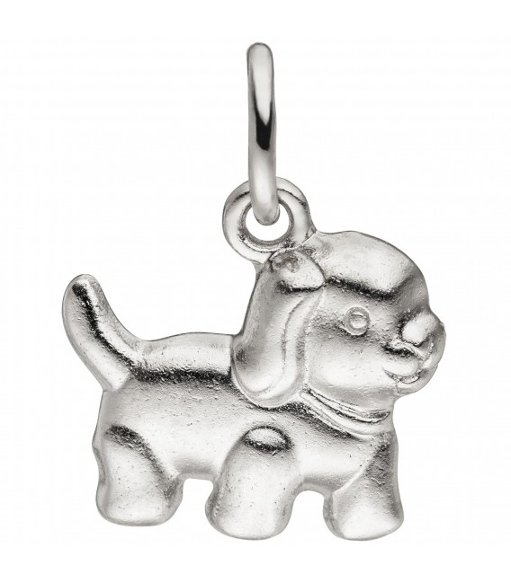Anhänger Hund 925 Sterling Silber Silberanhänger Hundeanhänger - Bild 1