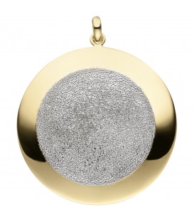 Anhänger 925 Sterling Silber vergoldet mit Glitzereffekt - Bild 1