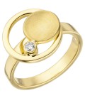 Damen Ring 585 Gold Gelbgold - 50340