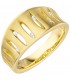 Damen Ring breit 585 Gold Gelbgold matt 6 Diamanten Brillanten Goldring - Bild 1